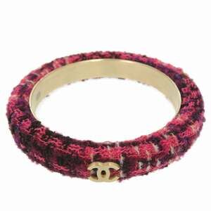 CHANEL Authentic Pink Logo Bracelet